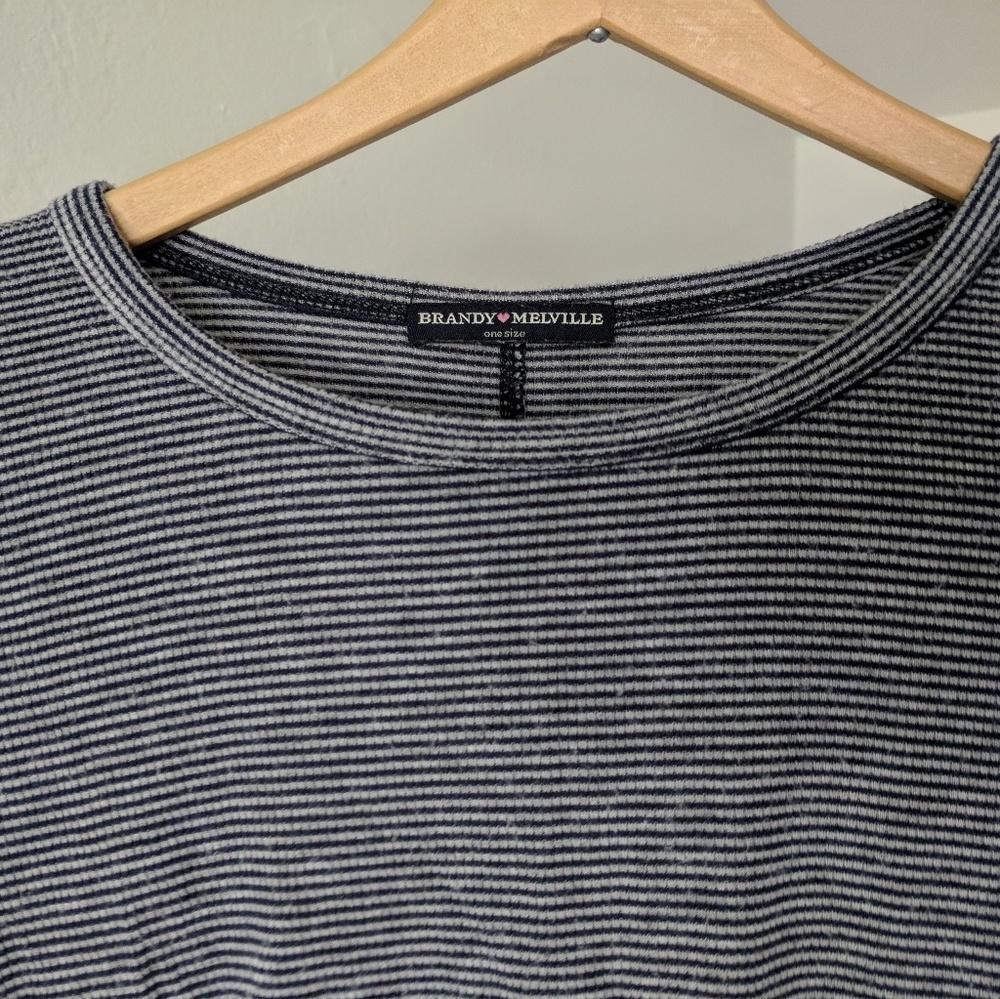Brandy Melville striped crop top